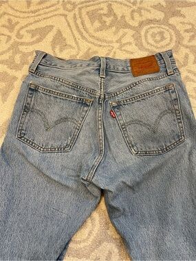 Levi’s 501 Skinny Distressed Blue Jeans Denim